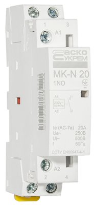 Модульний контактор MK-N 1P 20A 1NO 220V A0040030021 фото