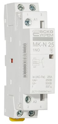 Модульний контактор MK-N 1P 25A 1NO 220V A0040030022 фото