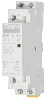 Модульний контактор MK-N 2P 25A 2NO 220V A0040030025 фото