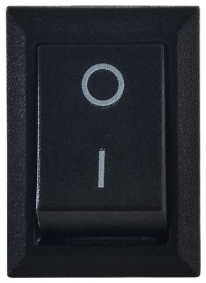 Перемикач 1-клавішний KCD1-101 B/B (чорний) A0140040050 фото
