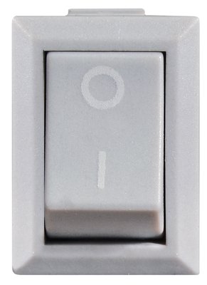 Перемикач 1-клавішний KCD1-101 Grey/Grey (сірий) A0140040051 фото
