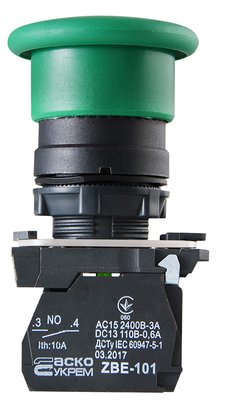 TB5-AC31 Кнопка "грибок" (d 40 мм) "СТАРТ" зелена A0140010178 фото