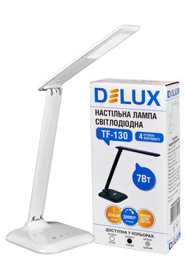 Світильник світлодіодний настільний DELUX TF-130 7 Вт LED білий 90008948 фото