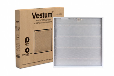 Панель світлодіодна Vestum PRISMA 36W 6500K 220V 600x600 1-VS-5003 1-VS-5003 фото