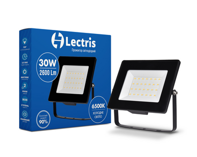 Прожектор Lectris LED 30W 2600Лм 6500K 185-265V IP65 1-LC-3003 1-LС-3003 фото