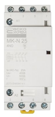 Модульний контактор MK-N 4P 25A 4NO 220V A0040030027 фото
