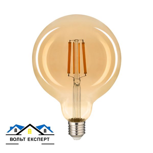 Світлодиодна LED лампа FILAMENT G125 12W E27 2200K (бронза) VIOLUX 835012 фото