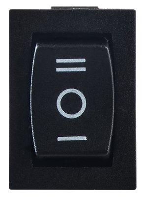 Перемикач 1-клавішний KCD1-2-103 B/B перекидной (чорний) A0140040056 фото