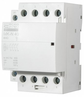 Модульний контактор MK-N 4P 40A 4NO 220V A0040030033 фото