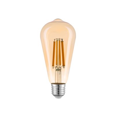 Лампа LED FILAMENT ST64 12W E27 2200К (бронза) VIOLUX 836034 фото