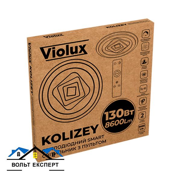 Світильник smart Violux KOLIZEY 130W 30K-60K 8600LM круг-пульт 220445 фото