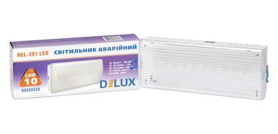 Світильник світлодіодний аварійний DELUX REL-201 (3.7V1,2Ah) 10 LED 2W 90020530 фото