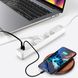 Сетевой удлинитель VIDEX ONCORD з\к 4 места 3 метра 3.4А USB(QC3.0)+USB-C(PD18W)кнопка белый VF-PD43G1QC1PD-W фото 1