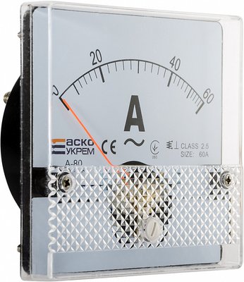 AС Амперметр прямого включення; 60А; 80х80; модель А-80 A0190010055 фото