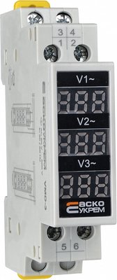 Вольтметр модульний цифровий трифазний VMD-3 (AC 80-500 V) A0010250002 фото