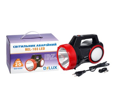 Ліхтарик світлодіодний DELUX REL-103 (4V6Ah) 20 LED 10W 90018289 фото