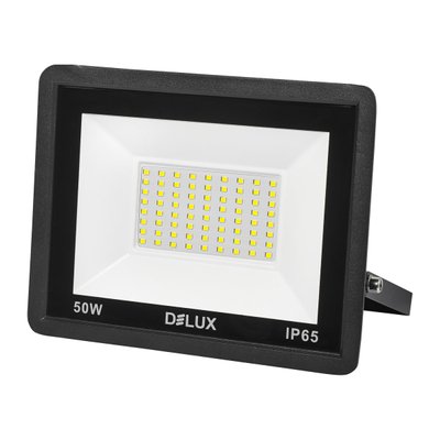 Світлодіодний прожектор DELUX FMI 11 LED 50Вт 6500K IP65 чорний 90019308 фото