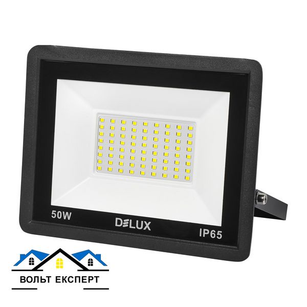 Світлодіодний прожектор DELUX FMI 11 LED 50Вт 6500K IP65 чорний 90019308 фото